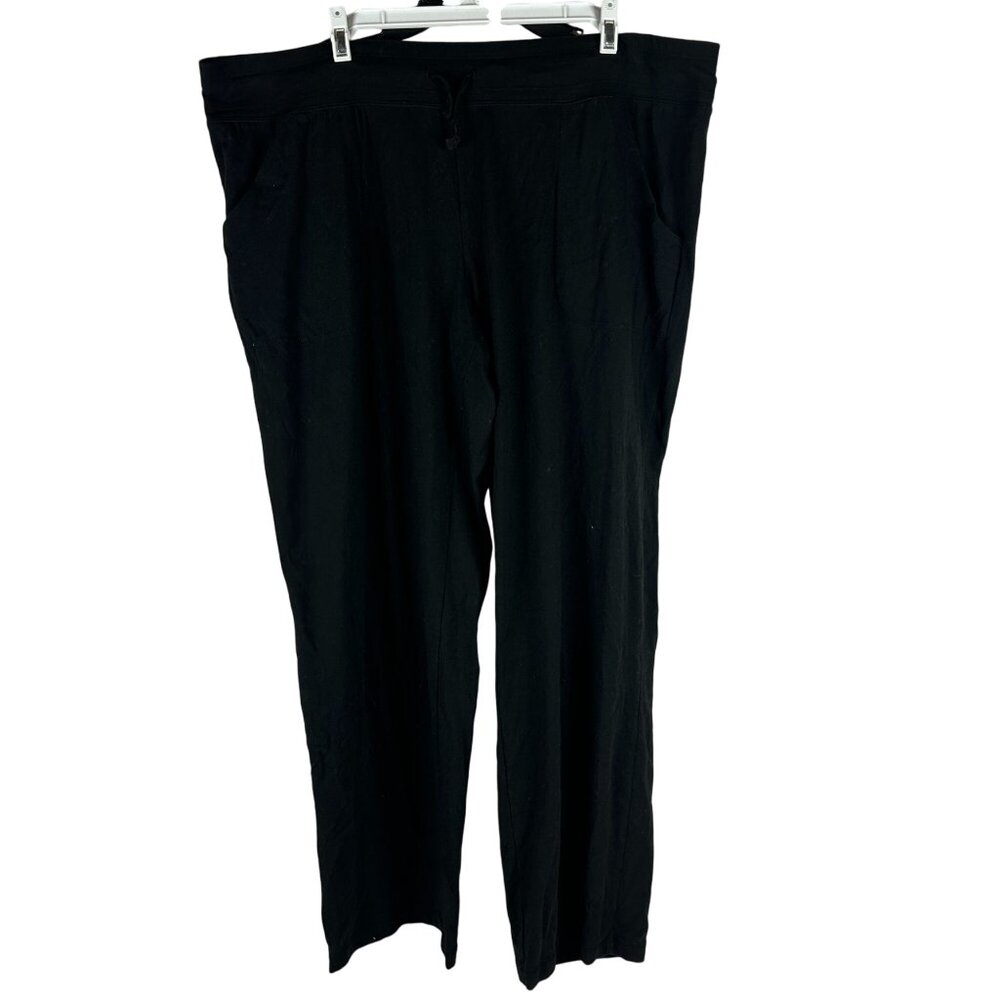 Athletic Works Mens Black Soot Jogger Pants XXL Cotton/Polyester/Spandex Blend